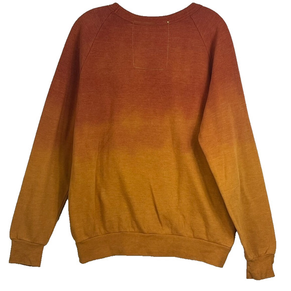 Aviator Nation Unisex Size M Hand Dyed Yellow/ Orange Sunset Sweatshirt - Picture 2 of 10